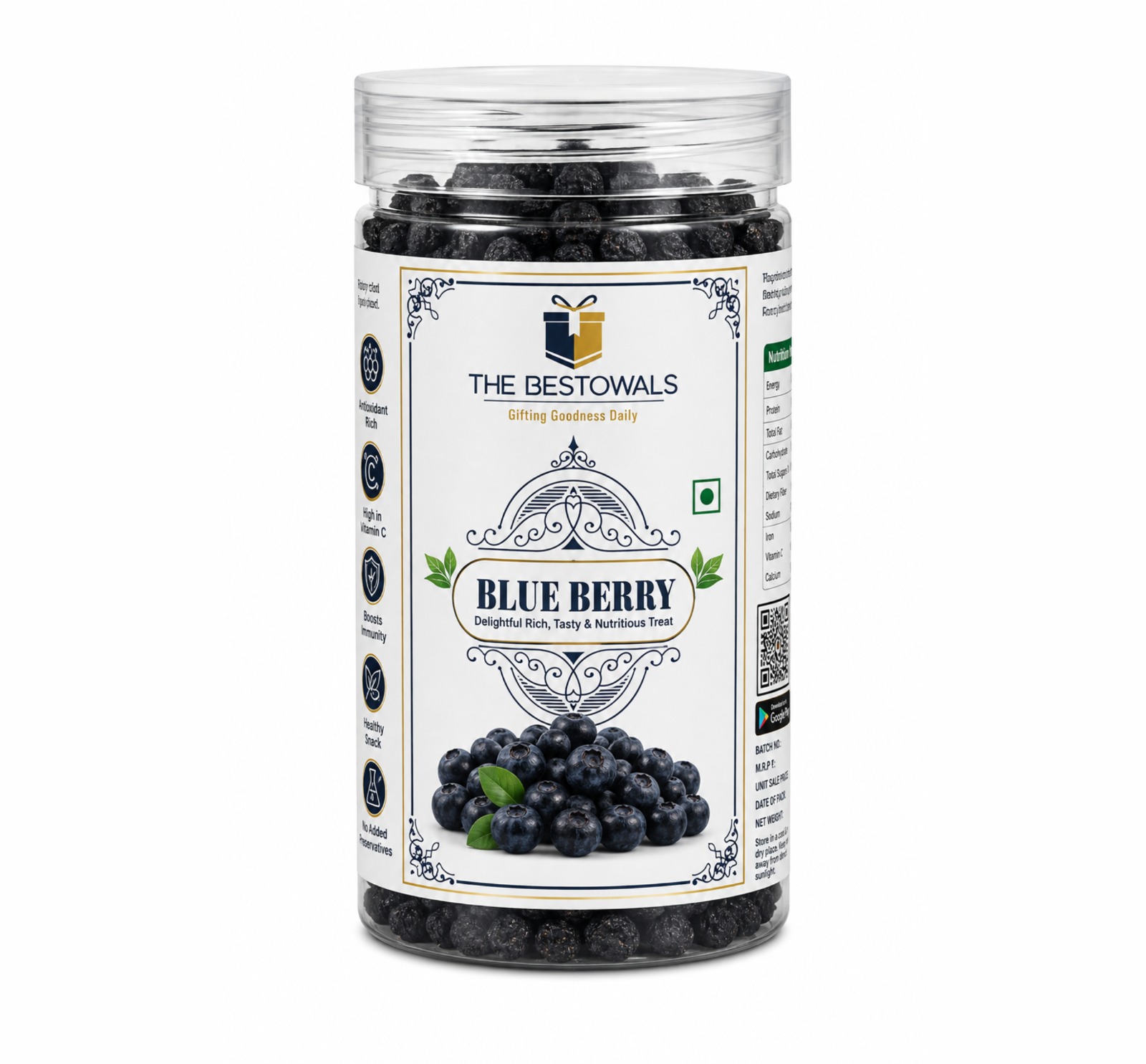 Blue Berry Jar 250Gm
