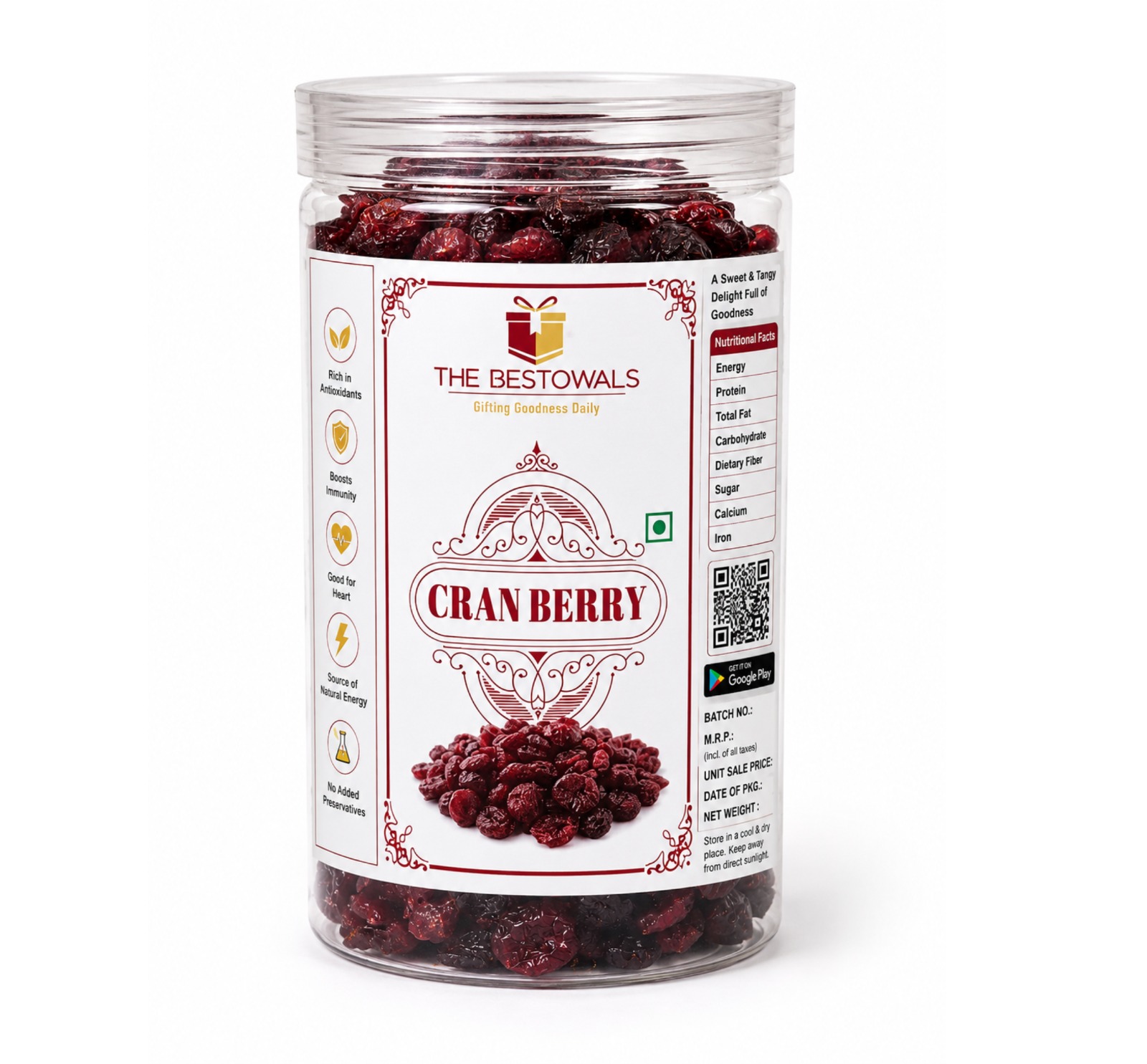 Cranberry Jar 250 Gm
