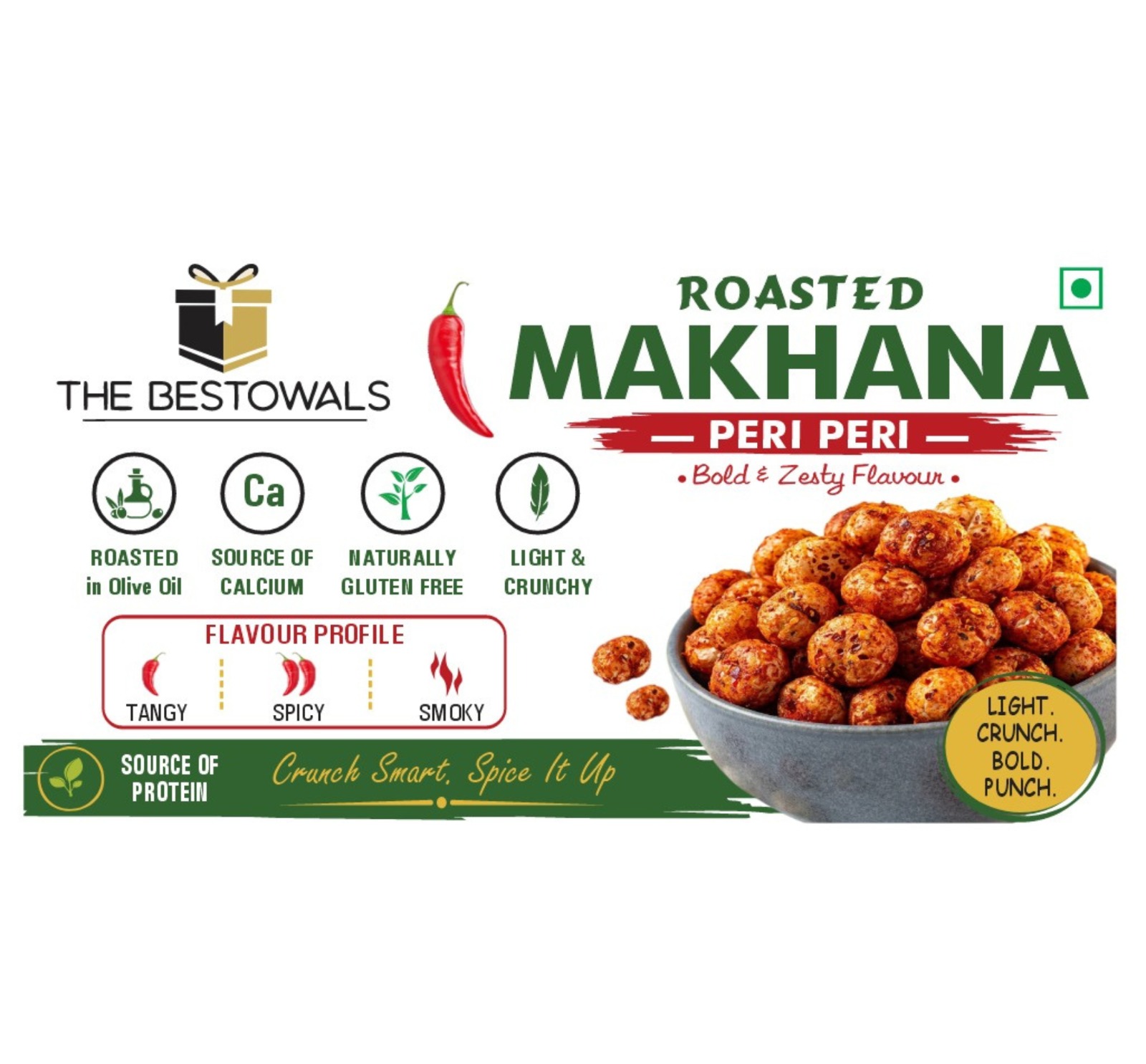 Roasted Makhana 90 Gm(Peri Peri)